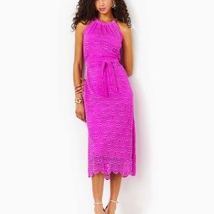 Lilly Pulitzer Bingham Lace Midi Dress